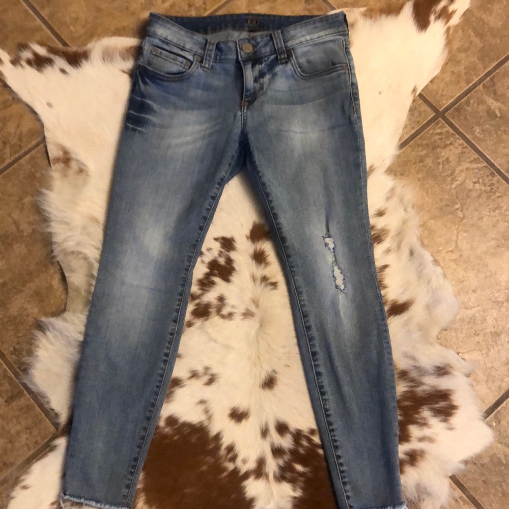 KUT skinny jeans.  Worn once